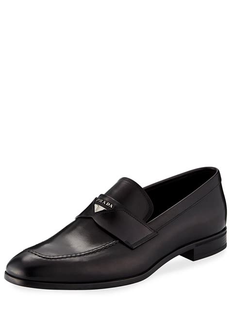 prada leather penny loafer images|Prada penny loafers men's.